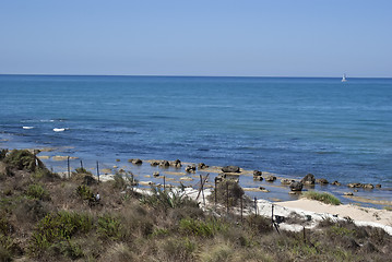 Image showing Stair of the Turkish beach.Agrigento