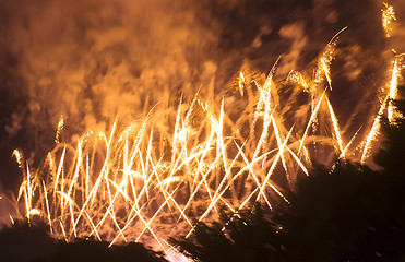 Image showing Colorful fireworks