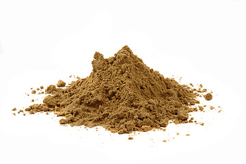 Image showing sand isolated on the white background