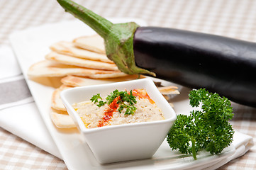 Image showing moutabal baba ghanoush eggplant dip