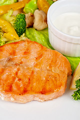 Image showing salmon steak