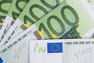 Image showing euro banknotes