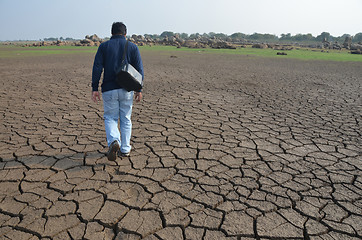 Image showing Dry land