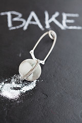 Image showing Sieve and icing sugar