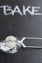 Image showing Sieve and icing sugar