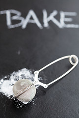Image showing Sieve and icing sugar
