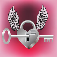 Image showing lock and key