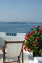 Image showing scenic view santorini