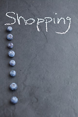 Image showing Shopping list background