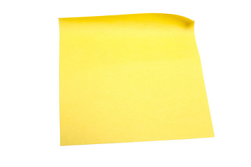 Image showing Yellow memo paper