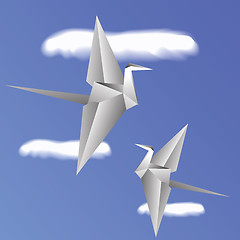 Image showing paper birds