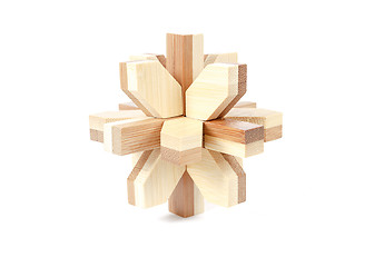 Image showing solved wooden puzzle