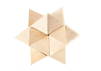 Image showing solved wooden puzzle