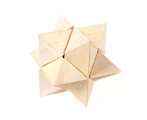 Image showing solved wooden puzzle