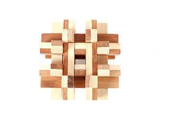 Image showing solved wooden puzzle