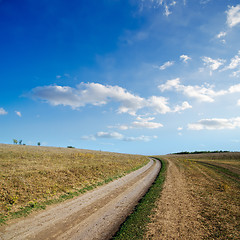 Image showing rural road to horizon