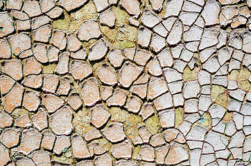 Image showing cracked grunge old wall background