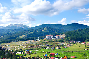 Image showing Beautiful green mountain landscape