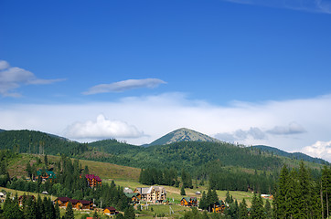 Image showing Beautiful green mountain landscape