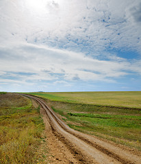 Image showing rural road to horizon