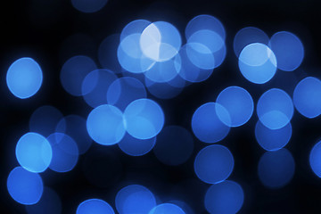 Image showing Unfocused blue lights