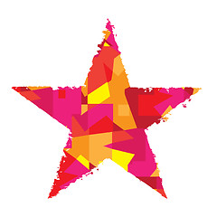 Image showing Abstract color star