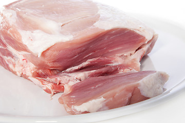 Image showing Uncooked loin of pork