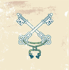 Image showing  heraldic  keys