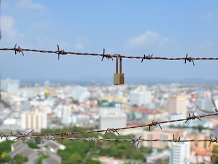Image showing wire fence
