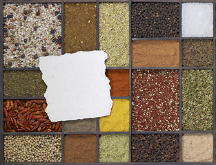 Image showing various spices