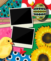 Image showing Easter background, scrapbook design