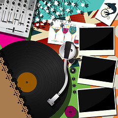 Image showing DJ party design