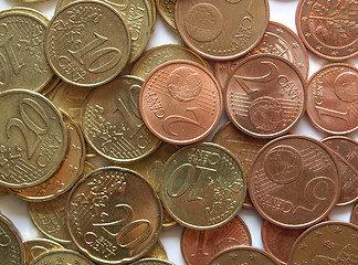 Image showing Euro coins