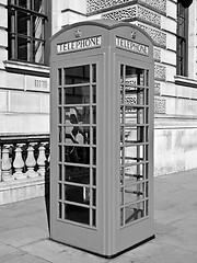 Image showing London telephone box