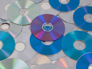 Image showing CD DVD DB Bluray disc