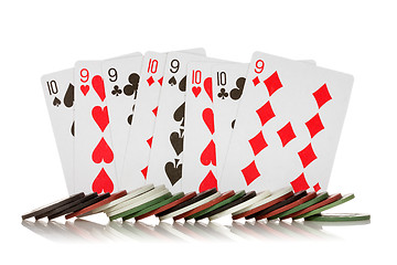 Image showing Chips and cards 