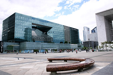 Image showing PARIS - May 8: Skyscrapers in business district of Defense to th