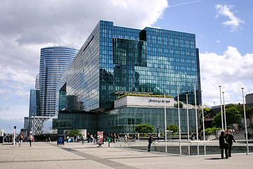 Image showing PARIS - May 8: Skyscrapers in business district of Defense to th