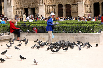 Image showing PARIS - May 7: Notre Dame Cathedral on May, 2009 in Paris. Unkno