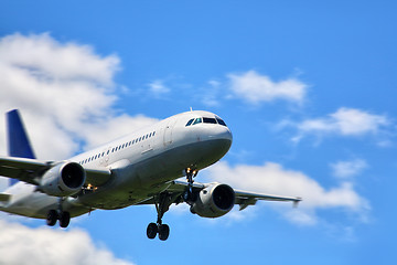 Image showing Airplane landing