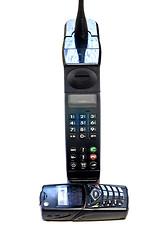 Image showing Mobilphone old and new