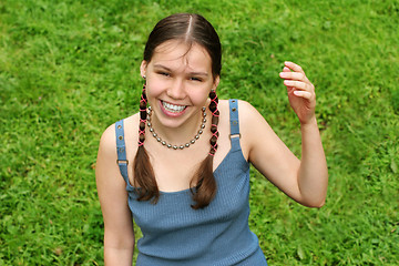 Image showing Happy teenage girl