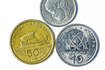 Image showing Former European currency of Greek