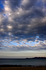 Image showing  tropical cloudy hill lagoon 