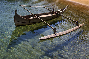 Image showing  water reflex and coastline