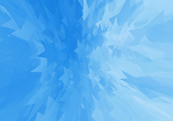 Image showing Abstract blue background with stars