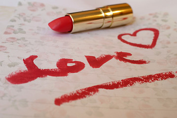 Image showing Lipstick Love