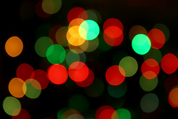 Image showing Color blurred lights