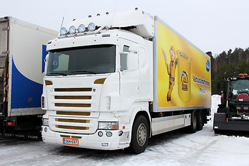 Image showing White Scania Truck