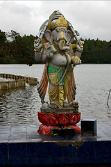 Image showing  marble statue of a Hinduism  elephant